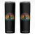 Vintage Bigfoot Surfing Skinny Tumbler Sasquatch Beach Vacation Retro Surf Sun Shaka TS10 Black Print Your Wear