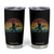 Vintage Bigfoot Surfing Tumbler Cup Sasquatch Beach Vacation Retro Surf Sun Shaka TS10 Black Print Your Wear