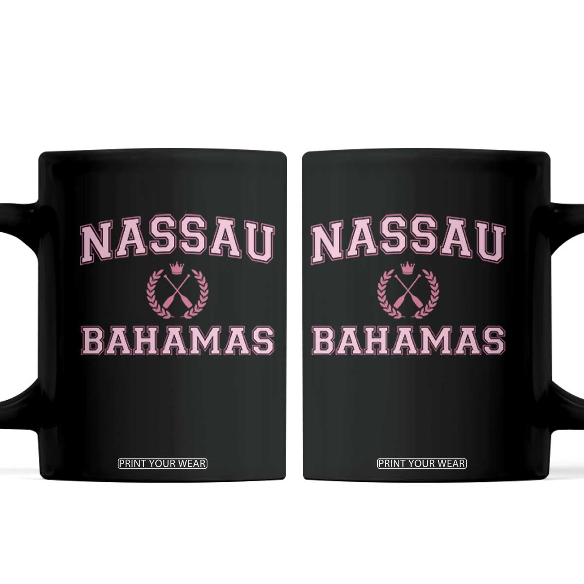 Nassau Souvenir Coffee Mug Bahamas Rowing Summer Vacation Girls Trip TS10 Black Print Your Wear