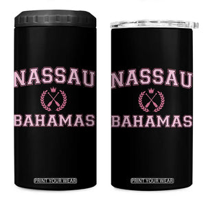 Nassau Souvenir 4 in 1 Can Cooler Tumbler Bahamas Rowing Summer Vacation Girls Trip TS10 One Size: 16 oz Black Print Your Wear