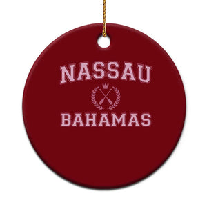 Nassau Souvenir Ceramic Ornament Bahamas Rowing Summer Vacation Girls Trip TS10 1pc Red Print Your Wear