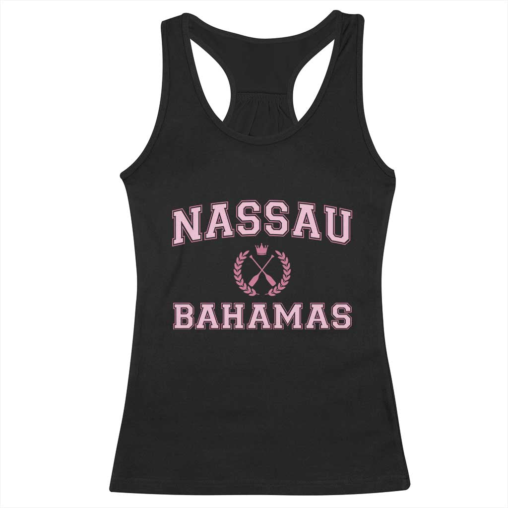Nassau Souvenir Racerback Tank Top Bahamas Rowing Summer Vacation Girls Trip TS10 Black Print Your Wear