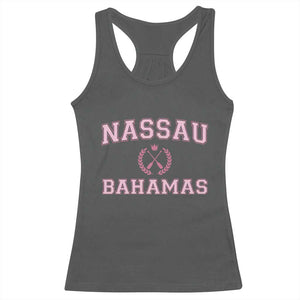Nassau Souvenir Racerback Tank Top Bahamas Rowing Summer Vacation Girls Trip TS10 Dark Heather Print Your Wear