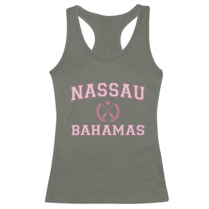 Nassau Souvenir Racerback Tank Top Bahamas Rowing Summer Vacation Girls Trip TS10 Military Green Print Your Wear