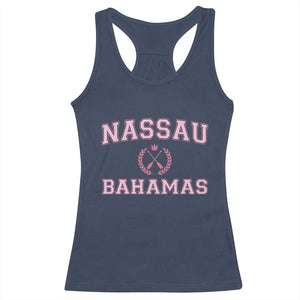 Nassau Souvenir Racerback Tank Top Bahamas Rowing Summer Vacation Girls Trip TS10 Navy Print Your Wear