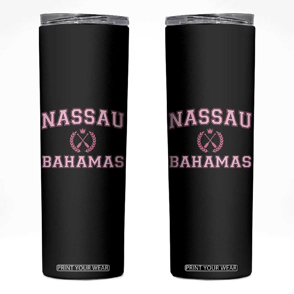 Nassau Souvenir Skinny Tumbler Bahamas Rowing Summer Vacation Girls Trip TS10 Black Print Your Wear