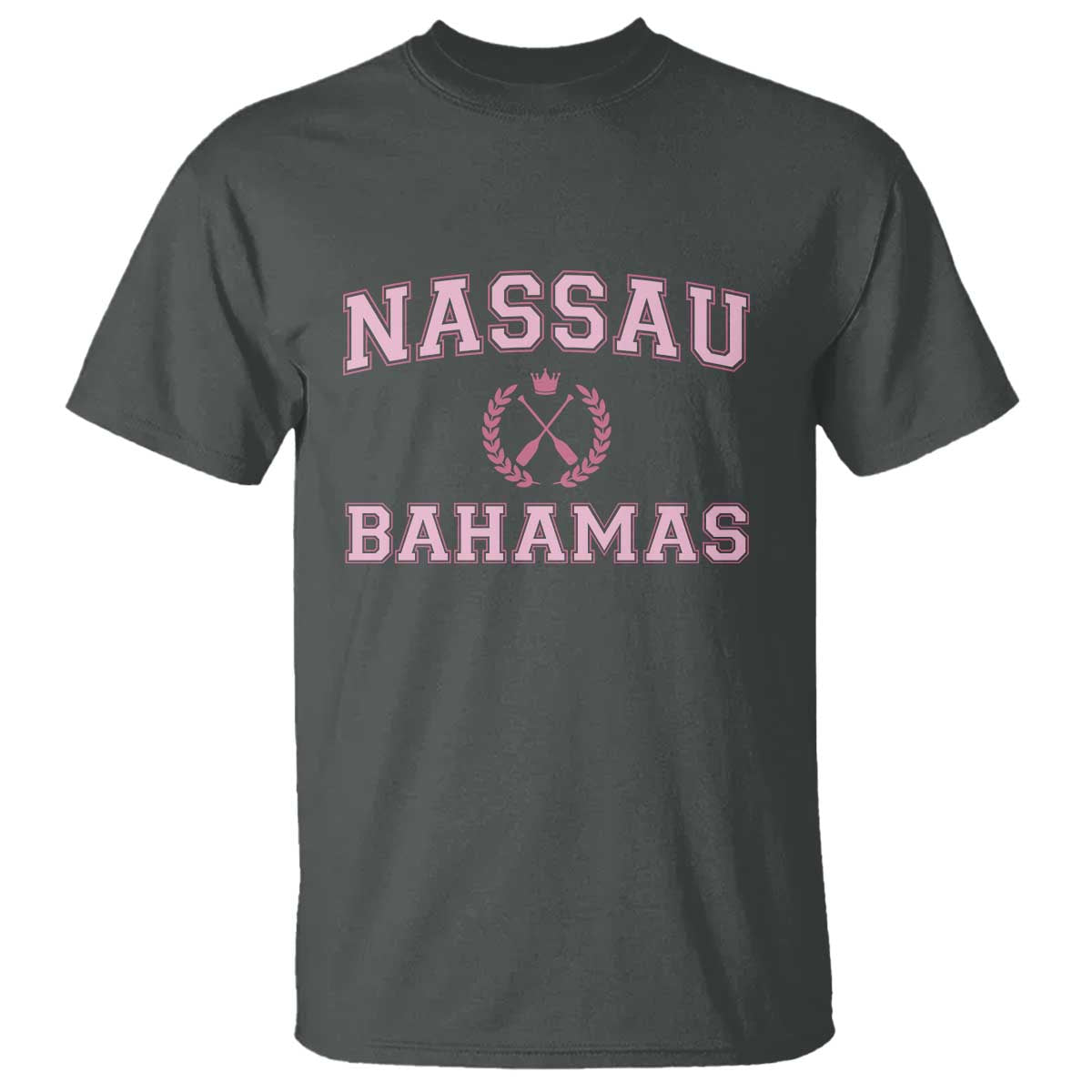 Nassau Souvenir T Shirt Bahamas Rowing Summer Vacation Girls Trip TS10 Dark Heather Print Your Wear