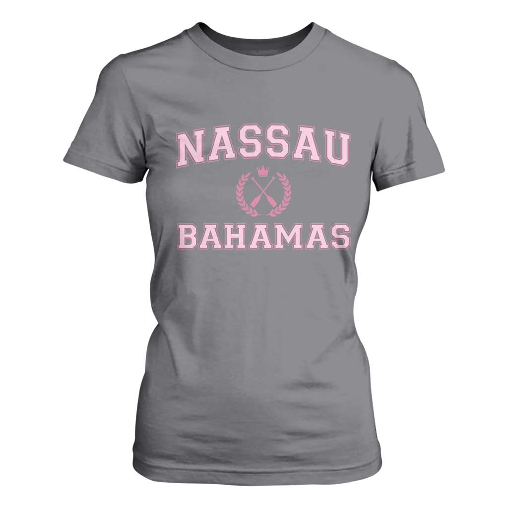 Nassau Souvenir T Shirt For Women Bahamas Rowing Summer Vacation Girls Trip TS10 Charcoal Print Your Wear