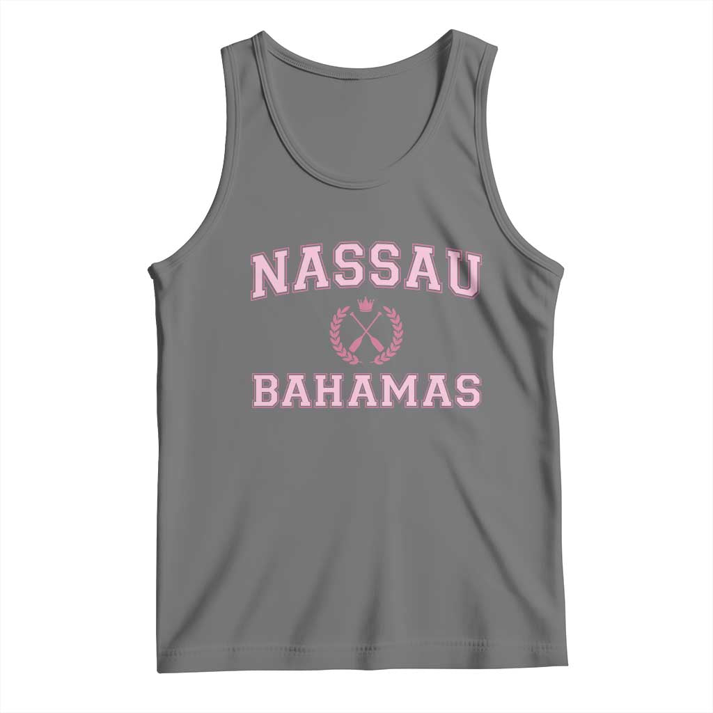 Nassau Souvenir Tank Top Bahamas Rowing Summer Vacation Girls Trip TS10 Black Heather Print Your Wear