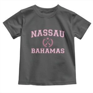 Nassau Souvenir Toddler T Shirt Bahamas Rowing Summer Vacation Girls Trip TS10 Dark Heather Print Your Wear