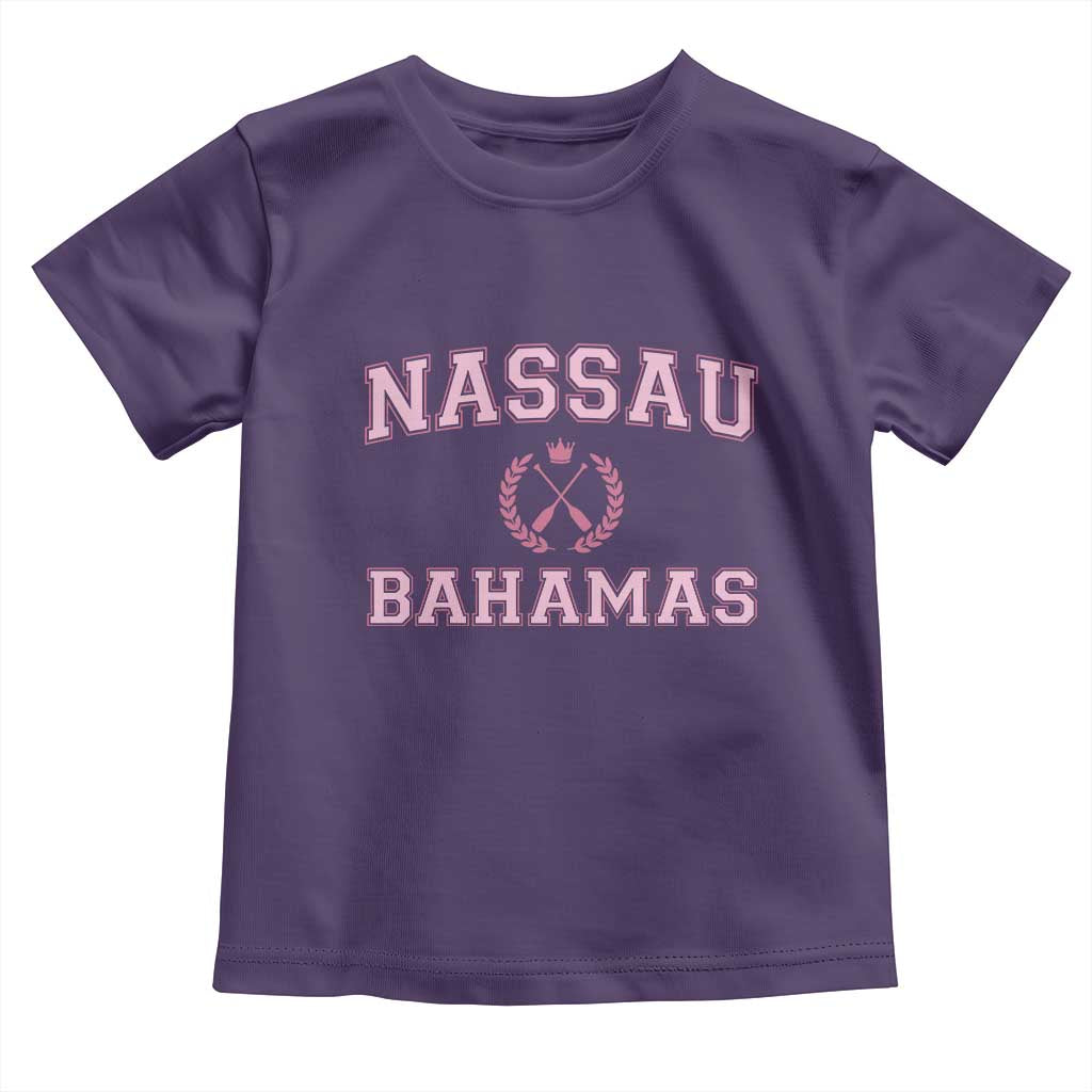 Nassau Souvenir Toddler T Shirt Bahamas Rowing Summer Vacation Girls Trip TS10 Purple Print Your Wear