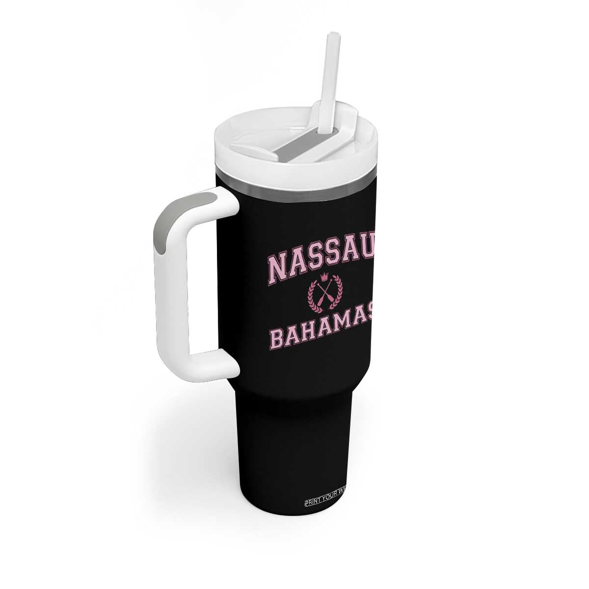 Nassau Souvenir Tumbler With Handle Bahamas Rowing Summer Vacation Girls Trip TS10 Print Your Wear