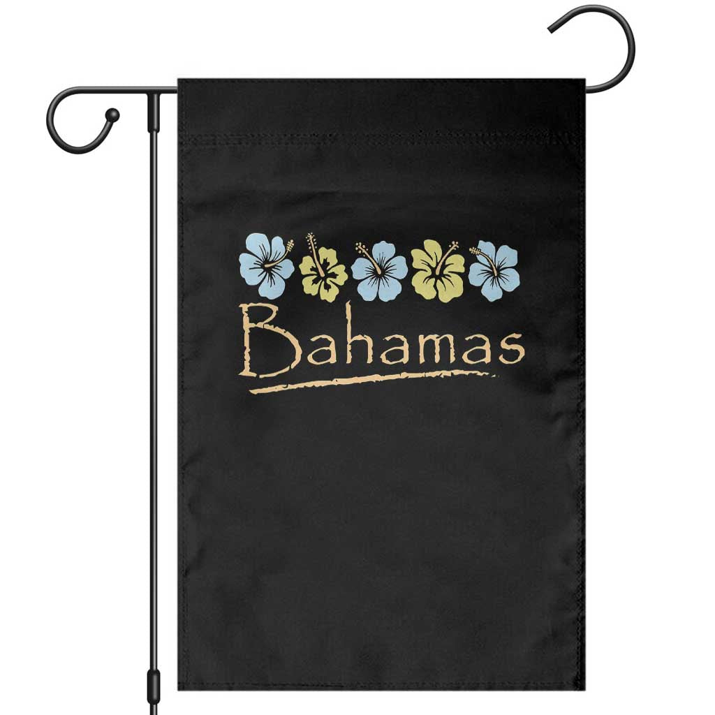 Bahamas Garden Flag Hibiscus Flower Summer Beachy Vacation TS10 Black Print Your Wear