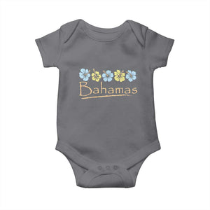 Bahamas Baby Onesie Hibiscus Flower Summer Beachy Vacation TS10 Charcoal Print Your Wear