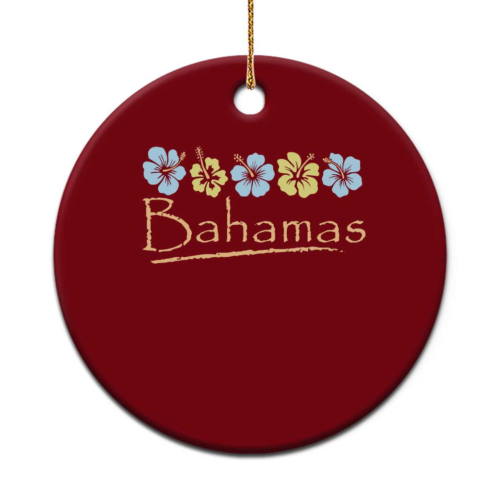 Bahamas Ceramic Ornament Hibiscus Flower Summer Beachy Vacation TS10 1pc Red Print Your Wear