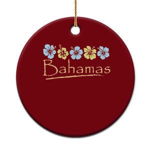 Bahamas Ceramic Ornament Hibiscus Flower Summer Beachy Vacation TS10 1pc Red Print Your Wear