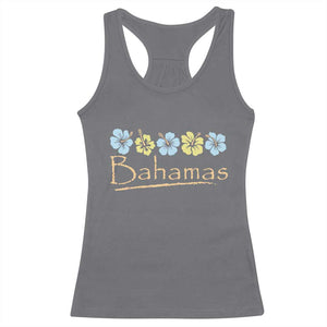 Bahamas Racerback Tank Top Hibiscus Flower Summer Beachy Vacation TS10 Charcoal Print Your Wear