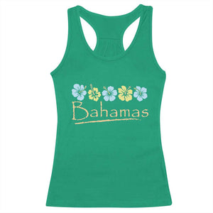 Bahamas Racerback Tank Top Hibiscus Flower Summer Beachy Vacation TS10 Irish Green Print Your Wear