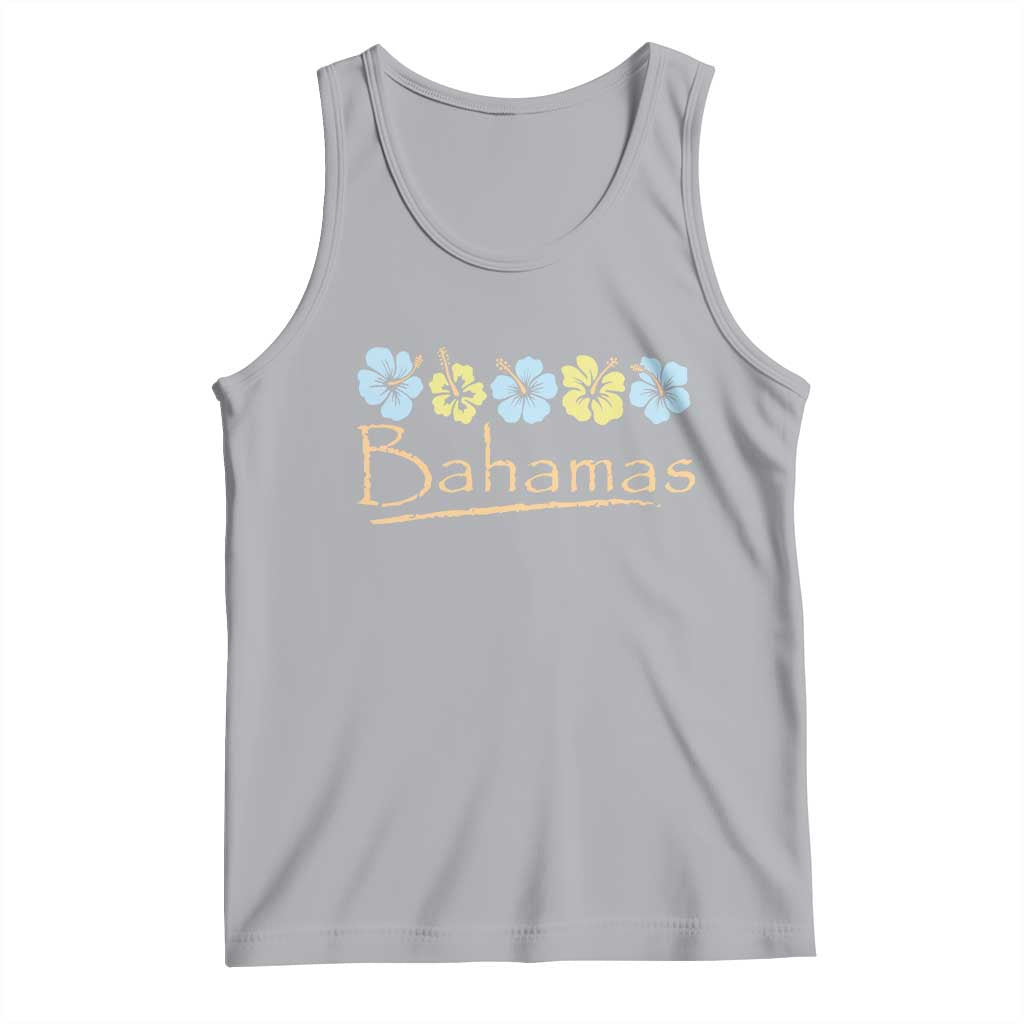 Bahamas Tank Top Hibiscus Flower Summer Beachy Vacation TS10 Athletic Heather Print Your Wear