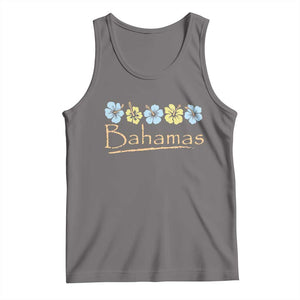Bahamas Tank Top Hibiscus Flower Summer Beachy Vacation TS10 Deep Heather Print Your Wear