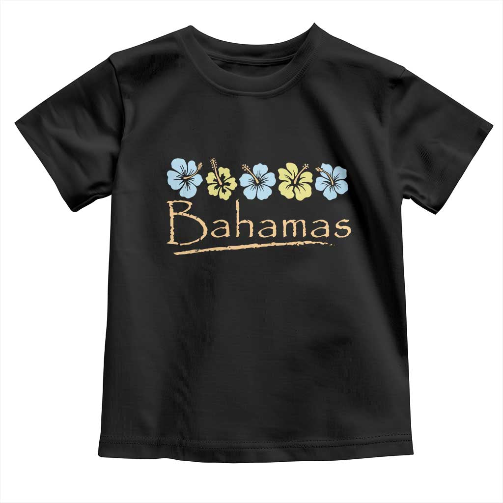 Bahamas Toddler T Shirt Hibiscus Flower Summer Beachy Vacation TS10 Black Print Your Wear