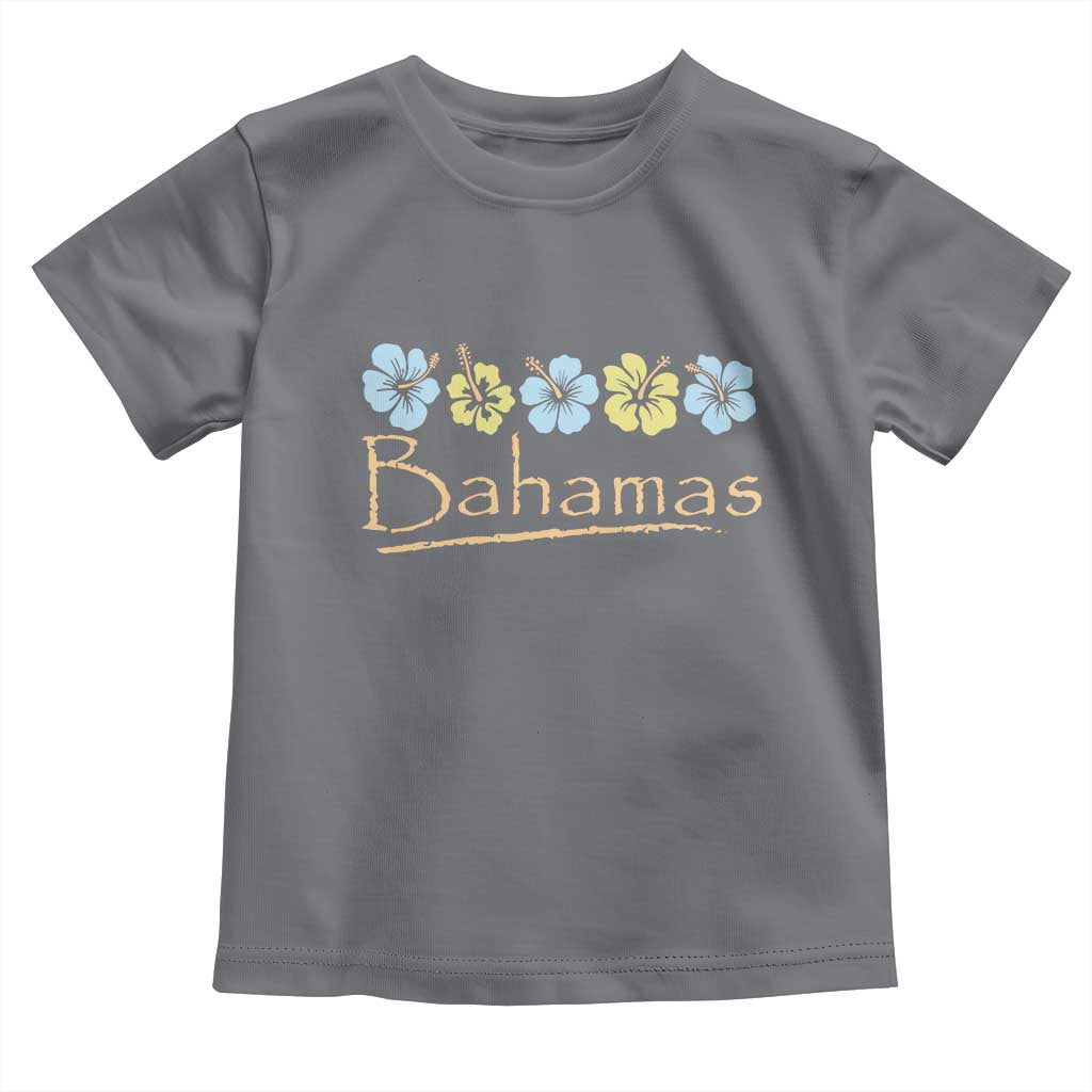 Bahamas Toddler T Shirt Hibiscus Flower Summer Beachy Vacation TS10 Charcoal Print Your Wear