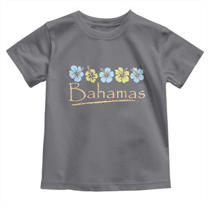 Bahamas Toddler T Shirt Hibiscus Flower Summer Beachy Vacation TS10 Charcoal Print Your Wear