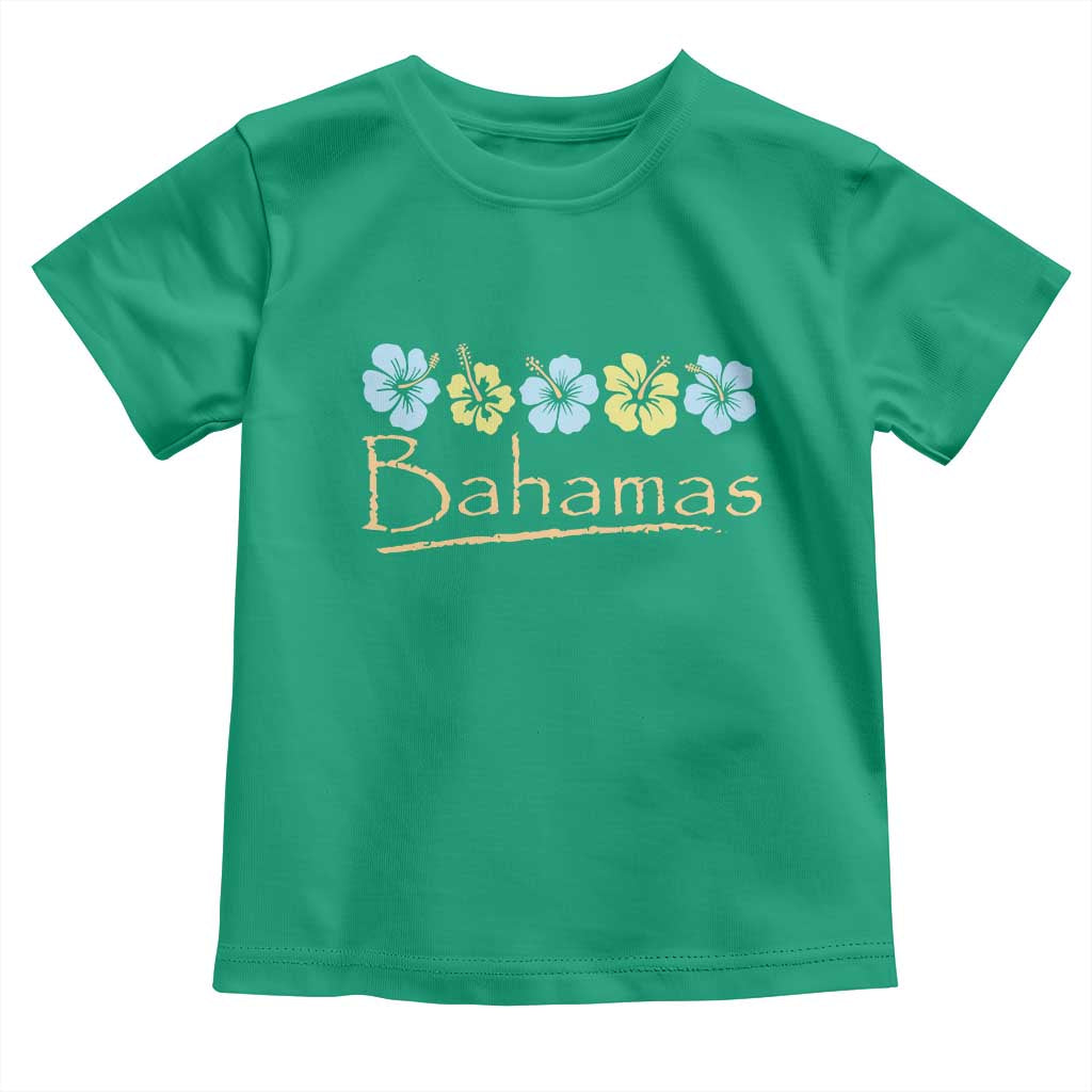 Bahamas Toddler T Shirt Hibiscus Flower Summer Beachy Vacation TS10 Irish Green Print Your Wear