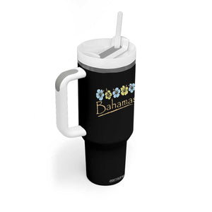 Bahamas Tumbler With Handle Hibiscus Flower Summer Beachy Vacation TS10 Print Your Wear