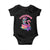 Summerween Mermaid Skeleton Baby Onesie Beach Flamingo Halloween Girl TS10 Black Print Your Wear