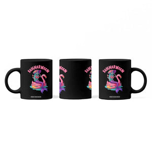 Summerween Mermaid Skeleton Coffee Mug Beach Flamingo Halloween Girl TS10 Print Your Wear