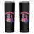 Summerween Mermaid Skeleton Skinny Tumbler Beach Flamingo Halloween Girl TS10 Black Print Your Wear