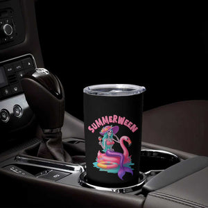 Summerween Mermaid Skeleton Tumbler Cup Beach Flamingo Halloween Girl TS10 Print Your Wear