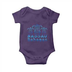 Nassau Souvenir Baby Onesie Sea Turtle Bahamas Beach Vacation TS10 Purple Print Your Wear