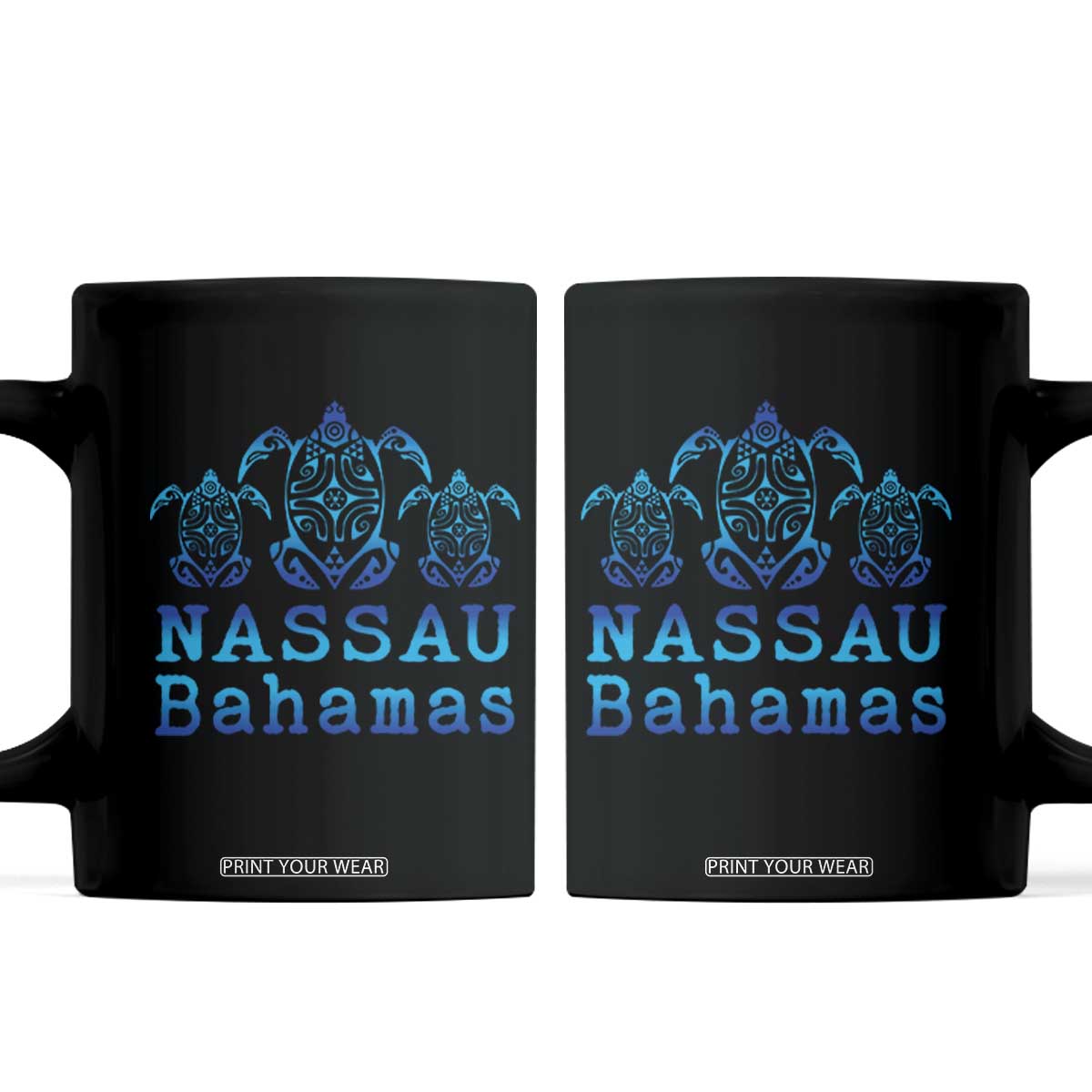 Nassau Souvenir Coffee Mug Sea Turtle Bahamas Beach Vacation TS10 Black Print Your Wear