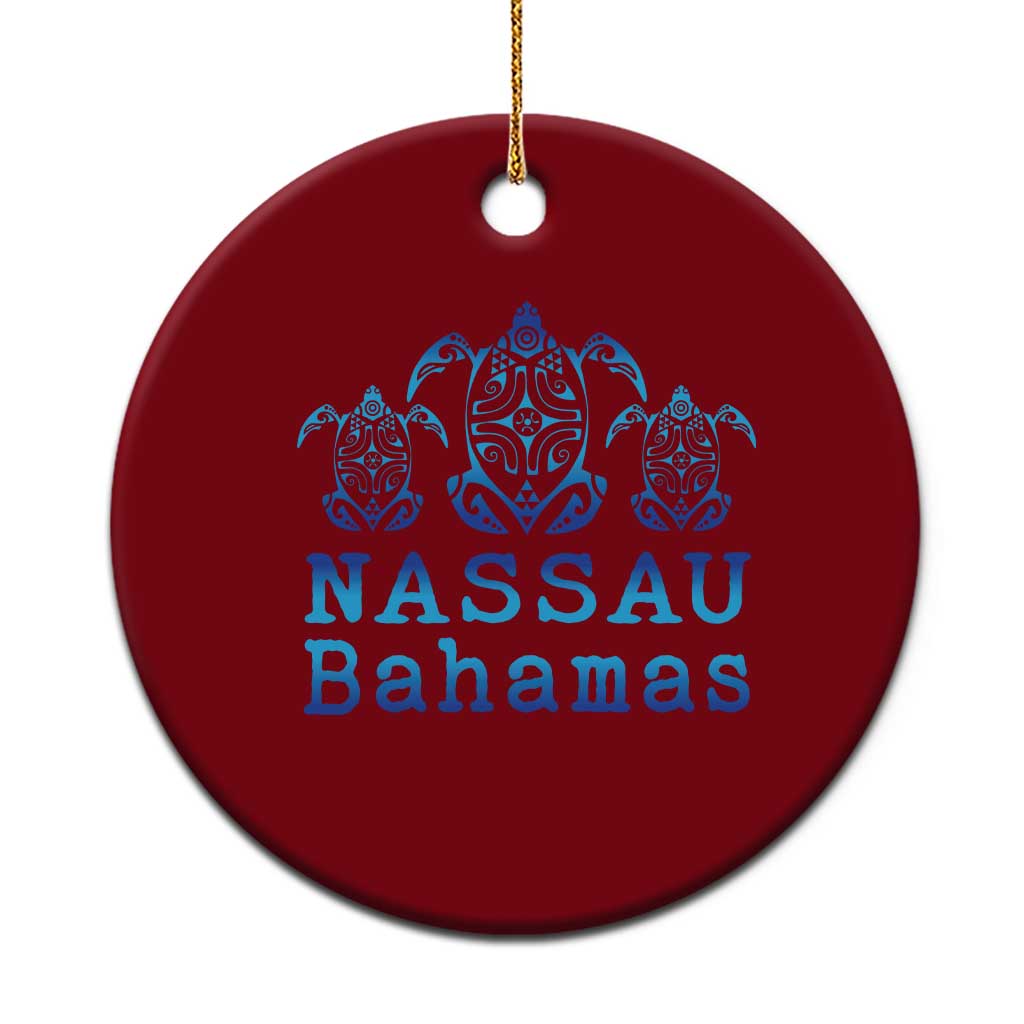Nassau Souvenir Ceramic Ornament Sea Turtle Bahamas Beach Vacation TS10 1pc Red Print Your Wear