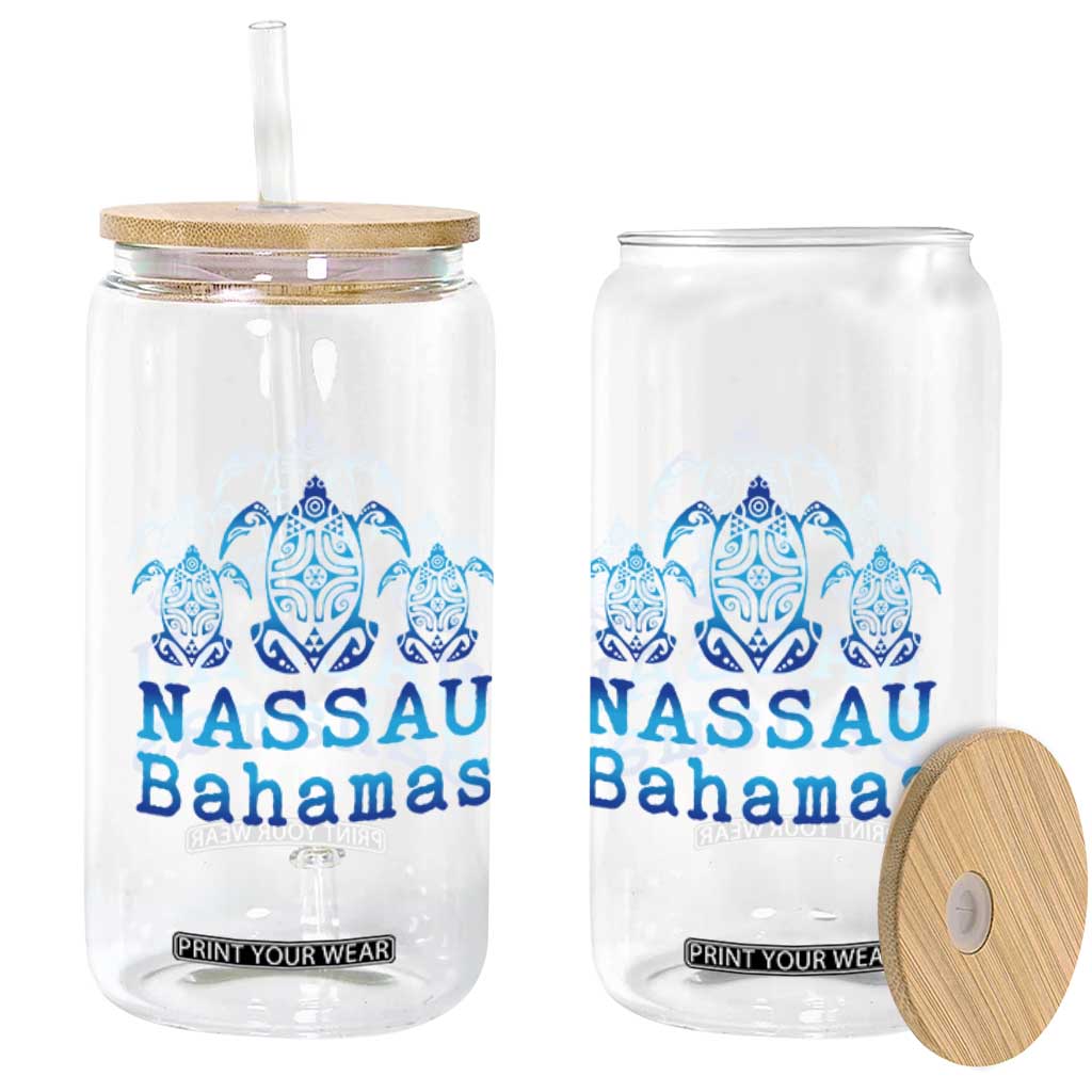 Nassau Souvenir Glass Can Sea Turtle Bahamas Beach Vacation TS10 Print Your Wear