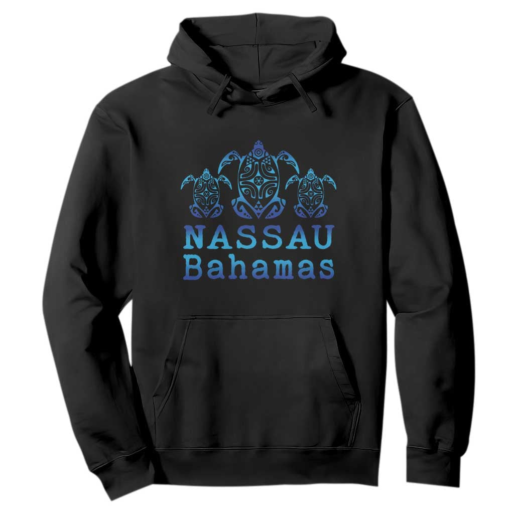 Nassau Souvenir Hoodie Sea Turtle Bahamas Beach Vacation TS10 Black Print Your Wear