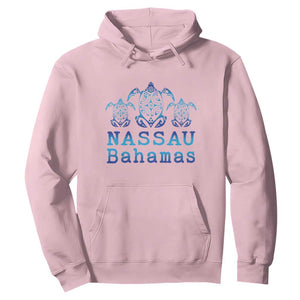 Nassau Souvenir Hoodie Sea Turtle Bahamas Beach Vacation TS10 Light Pink Print Your Wear