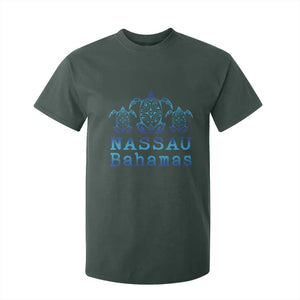 Nassau Souvenir T Shirt For Kid Sea Turtle Bahamas Beach Vacation TS10 Dark Forest Green Print Your Wear