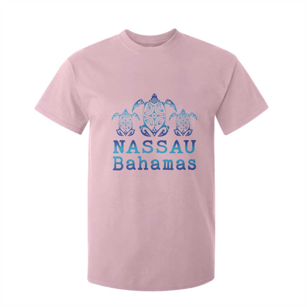 Nassau Souvenir T Shirt For Kid Sea Turtle Bahamas Beach Vacation TS10 Light Pink Print Your Wear