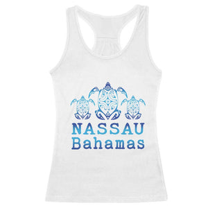 Nassau Souvenir Racerback Tank Top Sea Turtle Bahamas Beach Vacation TS10 White Print Your Wear