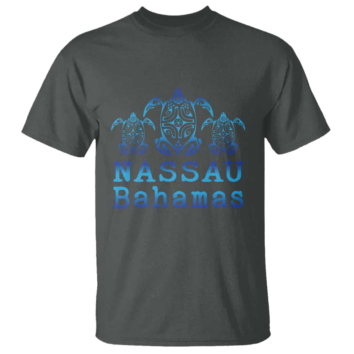 Nassau Souvenir T Shirt Sea Turtle Bahamas Beach Vacation TS10 Dark Heather Print Your Wear