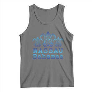 Nassau Souvenir Tank Top Sea Turtle Bahamas Beach Vacation TS10 Black Heather Print Your Wear