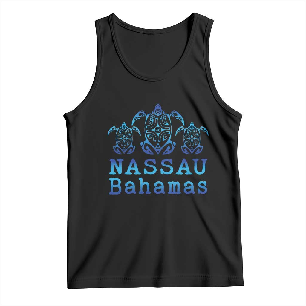 Nassau Souvenir Tank Top Sea Turtle Bahamas Beach Vacation TS10 Black Print Your Wear