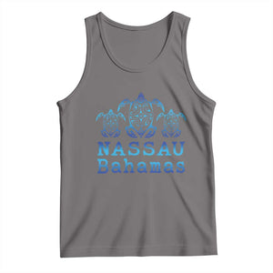 Nassau Souvenir Tank Top Sea Turtle Bahamas Beach Vacation TS10 Deep Heather Print Your Wear