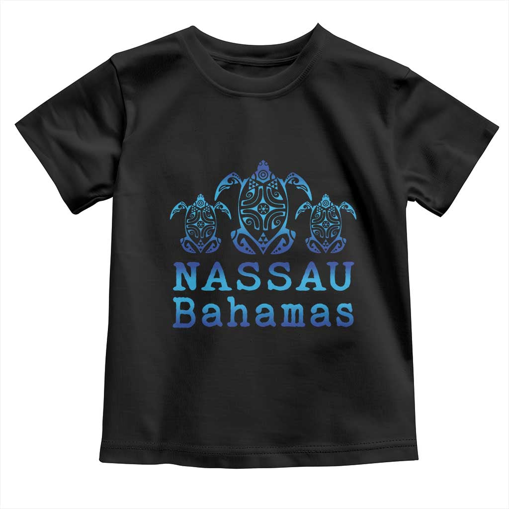 Nassau Souvenir Toddler T Shirt Sea Turtle Bahamas Beach Vacation TS10 Black Print Your Wear