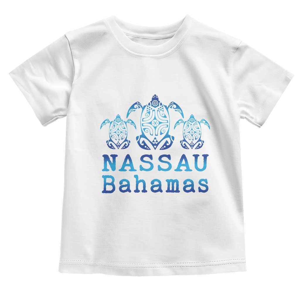 Nassau Souvenir Toddler T Shirt Sea Turtle Bahamas Beach Vacation TS10 White Print Your Wear