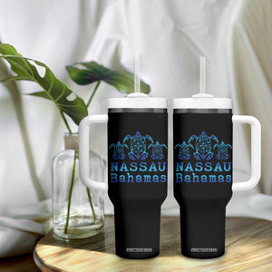 Nassau Souvenir Tumbler With Handle Sea Turtle Bahamas Beach Vacation TS10 Print Your Wear