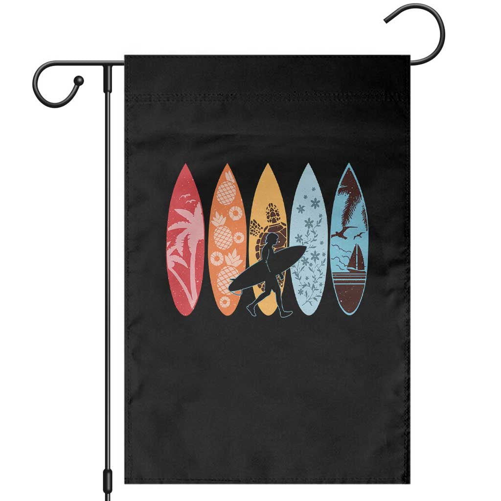 Surfboarder Garden Flag Hawaii Wave Surfing Surfboard Lover Beach Surfer TS10 Black Print Your Wear